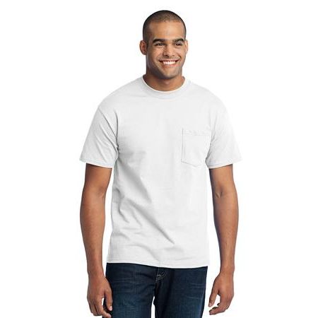 Port & Company ®  - 50/50 Cotton/Poly T-Shirt with Pocket. PC55P